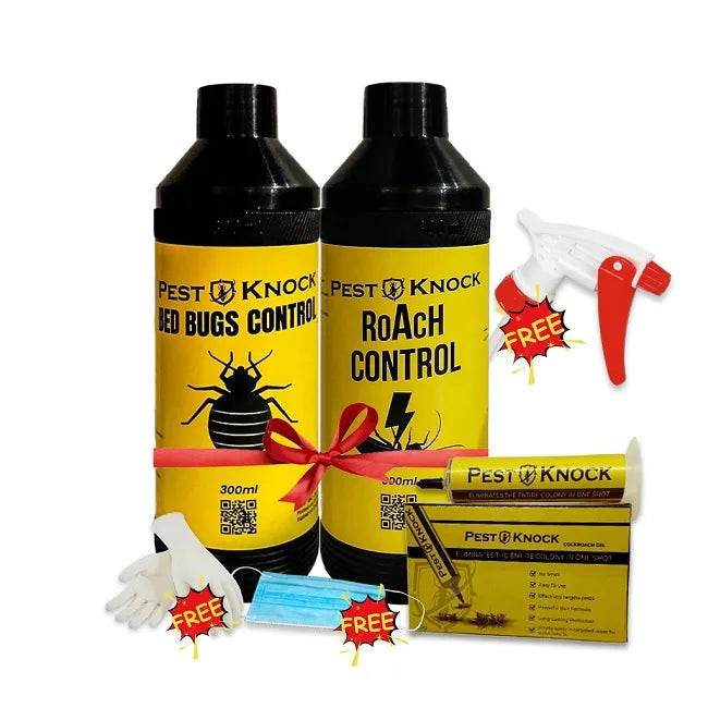 Hygiene Pack Bugs and roaches solutions with Cockroach Gel and Free Utility Kit PestKnock